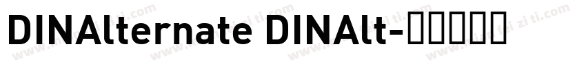 DINAlternate DINAlt字体转换